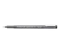 STAEDTLER Fineliner Mars Graphic Pigment Liner punta con tratto da 0,5 mm colore nero
