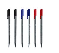 Staedtler Fineliner Triplus 0,3 mm - Confezione da sei (2 neri e 2 rossi e 2 blu) Colore: 2 neri e 2 rossi e 2 blu, Modello :, Negozio di forniture per ufficio/scuola