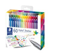 Staedtler Linea Sottile Penne Triplus 0.3mm Colori Assortiti 60pk