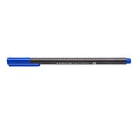 Staedtler Fineliner triplus, blu, in plastica riciclata, punta fine in metallo da 0,3 mm, lunga durata, 10 fineliner blu in custodia di cartone, 334 R-3