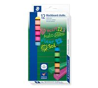 Staedtler (2360) - 12mm Thick Coloured Blackboard Chalks - Pack of 12 Assorted C