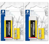 Staedtler gomma da cancellare Noris ref 526 N-S1BK + temperamatite incluso (Confezione da 2)