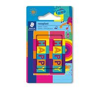 STAEDTLER Gomma rasoplast, ottimi risultati di cancellazione, senza ftalati e lattice, bassa formazione di briciole, in nota qualità rasoplast, 2 gomme in colori assortiti, 526B2BK2HA
