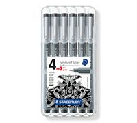 STAEDTLER JAPAN Pigment Liner Parker 0,05 - 0,8 mm Pen 6penne set 308 SB6P