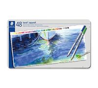 Staedtler karat aquarell matite colorate acquerellabili - scatola in metallo da 48