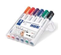 STAEDTLER 351WP6 - Whiteboard Marker Set, 2 mm, 6 colori