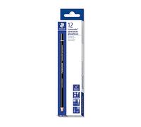 Conf. 12 - Matita vetrografica Lumocolor Permanent Glasochrom Staedtler 108 20-9 - U01575 Colore nero - Tratto 1-4 mm - Punta tonda da 1-4 mm - Inchiostro indelebile - Colore fusto nero - Serbatoio/tampone mina pastosa - Conf da 12 - 108 20-9