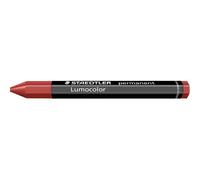 Staedtler Lumocolor Permanent Omnigraph 236 Cera permanente esagonale - Resistente all'acqua - Diametro 12 mm circa - Colore rosso