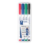 Staedtler Lumocolor 301 Wp4 Pennarello Per Lavagna Bianca, Confezione Da Quattro, Multicolore