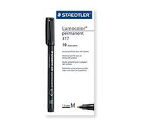Staedtler Lumocolor 317-4 permanent markers, orange, line width approx. 1.0 mm,