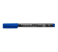 STAEDTLER Lumocolor 317 Penne permanenti - blu, set da 10, 1,0 mm | Inchiostro impermeabile e resistente allo sfregamento, tessuti & superfici, DRY SAFE - Art.-Nr. 317-3