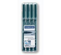 STAEDTLER Lumocolor 318-9WP4HZ Permanent Overhead Marker Fine Pack of 4 in Box w