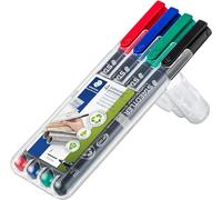 STAEDTLER Lumocolor 318 Penne permanenti - 4 colori, 0,6 mm