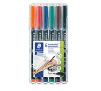 STAEDTLER Lumocolor 318 Penne permanenti - 6 colori, 0,6 mm