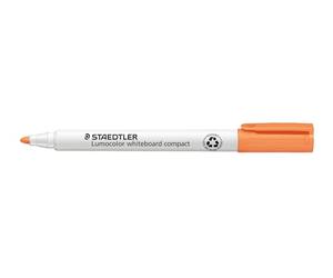 Staedtler Lumocolor 341 - Marcatore Compatto cancellabile a secco punta OGIVE 1 A 2 Mm Arancione, 10 Pezzi