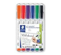 STAEDTLELER LUMOCOLOR 341 6 marcatori pacco per ardesia - asciugatura rapida - colori assortiti
