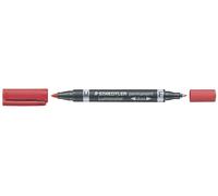 Staedtler Lumocolor 348 Pennarello permanente doppia punta - Quick Asciugatura - Colore rosso NEW