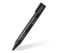Marcatore Lumocolor Permanent 350 - punta a scalpello - tratto da 2,0mm a 5,0mm - nero - Staedtler