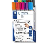 Staedtler Lumocolor 351 B10 evidenziatore 10 pz Tipo di punta Nero Blu Marrone Verde Azzurro Verde chiaro Arancione Rosa Rosso NEW