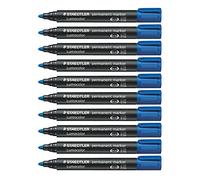 Staedtler Lumocolor 352-3 Pennarello a punta permanente 2 mm, 10 pezzi, colore blu