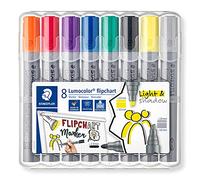 Staedtler Pennarelli per lavagna a fogli mobili Lumocolor 356 SWP8 8 pezzi colori assortiti