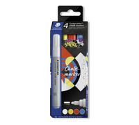 STAEDTLER Lumocolor ART 344 C4 Chalk Marker Opaque Wipe Clean with Wet Round Tip
