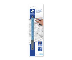 Staedtler Lumocolor Correctable 305 - Pennarello non permanente, cancellabile a secco, punta fine, 0,6 mm, colore: Nero