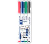 STAEDTLER 301WP4 - Marcatore per lavagna bianca, 1 mm, 4 colori
