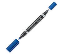 Staedtler Lumocolor Duo marcatore permanente Punta a ogiva/sottile Blu 1 pz