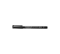 Staedtler Lumocolor - Penna permanente OHP con punta fine, confezione da 10, colore: Nero