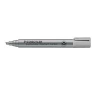 STAEDTLER Lumocolor Pennarelli per lavagna a fogli mobili grigio 10 pezzi | a cuneo da 2,0-5,0 mm per carta da lavagna a fogli mobili, ad asciugatura rapida, DRY SAFE - Codice articolo 356 B-8