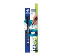 Staedtler Lumocolor permanent CD/DVD, penna nera per scrivere su CD/DVD, larghezza tratto circa 0.4 mm, 310-9CDBKD