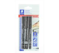 Staedtler Lumocolor Permanent Pen 318-9 Fine 0.6mm Line - Black (Pack of 4)