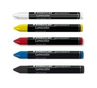 STAEDTLER Lumocolor Permanente Omnigraph Matita Crayon 12MM Diamentro 5 Pack