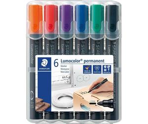 Staedtler Lumocolor Permanente Pennarello 352 WP6 ? 6 Colori,Punta,Impermeabile