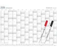 STAEDTLER Lumocolor Set 2026 (calendario da parete cancellabile a secco, edizione speciale), 641 JPAMZW, bianco