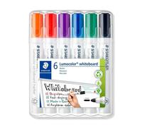 Staedtler Lumocolor - Set 6 Marcatori per Lavagna Bianca