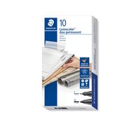Staedtler Lumocolor - Set di 10 pennarelli permanenti Duos, Marker a 2 Punte, Ne