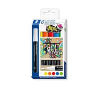 Staedtler Lumocolor - Set di 6 pennarelli acrilici