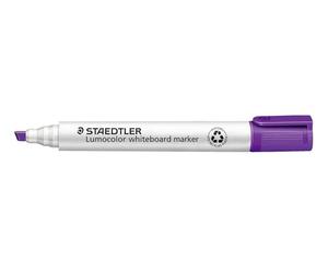 STAEDTLER Lumocolor whiteboard marker, 10 pennarelli di colore viola, punta a scalpello, 351 B-6