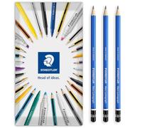 STAEDTLER Lumograph - 100 matite in grafite, 4B, confezione da 3