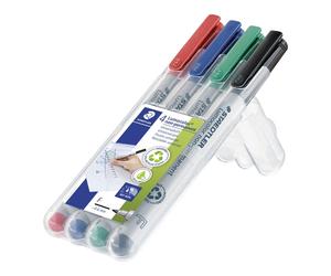 Staedtler Marker Lumocolor Non-P 0.6mm assorted (4)