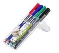 Staedtler Marker Lumocolor Perm 0.6mm assorted (4)