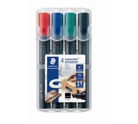 STAEDTLER 350C4 - Marcatore permanente, 2 mm o 5 mm, 4 colori