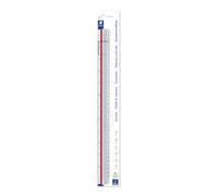 STAEDTLER Mars 561 Scalimetro da architetto - 6 scale | Scale 1:20-1:125, plastica bianca con scanalature colorate - per modellismo - Art.-Nr. 561 98-1BK