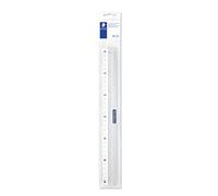 STAEDTLER Mars 563 Righello in alluminio - 30 cm, antiscivolo | Righello in metallo infrangibile con superficie antiscivolo - scuola & ufficio - Art.-Nr. 563 30