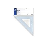 STAEDTLER Mars 567 26-45, squadra da disegno 45°/45° 26 Cm, plastica blu trasparente
