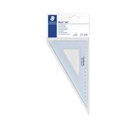 STAEDTLER Mars 567, squadra da disegno di plastica blu trasparente, 60/30 gradi di angolo e 21 centimetri di ipotenusa, 567 21-60
