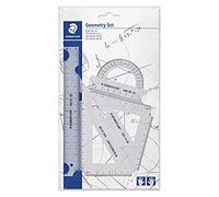 Set di geometrie di alta qualità Staedtler, bordi smussati trasparenti, resisten