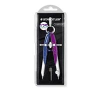 STAEDTLER Mars Comfort 556 - Compasso a geometria di precisione, testa a molla tonda e mandrino centrale, Compasso Mars Comfort 556 Mars Jubiläumsedition, 556 00-MA2